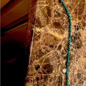 Malachite with evil eye (protection) bracelet or anklet